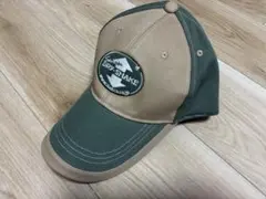 ティムコ　Dry Shake 刺繍ロゴ キャップ ベージュ/グリーン