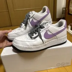 Nike Air Force 1 ホワイト/パープル カスタム