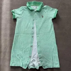 Ralph Lauren チェック柄ロンパース　75cm