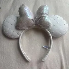 東京ディズニーリゾート カチューシャ スパンコールホワイト