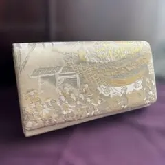 和装用クラッチバッグ シルバー系