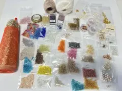 あたかも ゴールド糸 ビーズ・アクセサリー パーツ まとめ売り