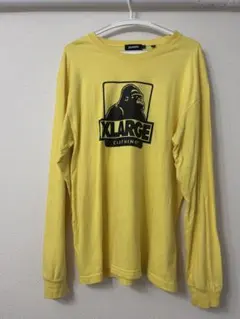 XLARGE イエロー 長袖シャツ ゴリラロゴ