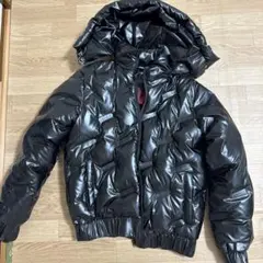 ブラック ダウンジャケット フード付き