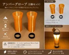 【2個セット】ゴールゼロ用 アンバーグローブ 暖色カスタム シリコンリング付のサムネイル