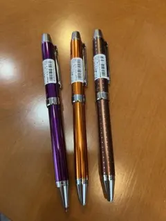 PILOT EVOLT2+1ボールペン 3本セット（ドットブラウン）