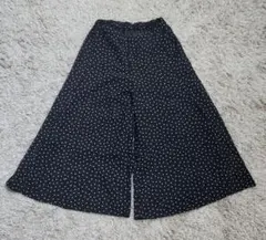 最終sale【LEPSIM】【レプシム】黒ドットワイドパンツ　L