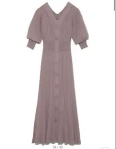 SNIDEL リブ編みニットワンピース