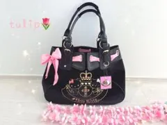 タグ付き未使用 コケティッシュティアラ レースアップハンドバッグ