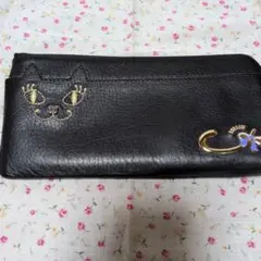 ANNA SUI 長財布 猫モチーフ ブラック アナスイのサムネイル