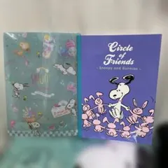 新品未使用。スヌーピーの下敷きとノート２点セット