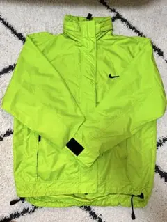 【NIKE】ナイキ ナイロンジャケット ライムグリーン 刺繍ロゴ
