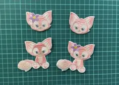 ダッフィーフレンズ　リーナベル 4枚セット　シールワッペン