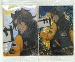 ツイステ　ツインウエハース6 レオナ 箔押し　ノーマル2点セット