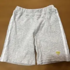 グレー サイドストライプ ハーフパンツ