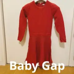 【大特価】Baby Gap 赤い長袖ワンピース
