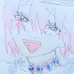 手描きオリジナルイラスト 原画 ヤバA