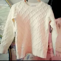 LACOSTE　白ニット