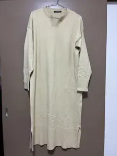 AMERICANHOLIC ベージュ ニット ロングワンピース 長袖