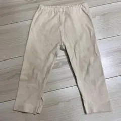 UNIQLO Babyベージュ リブ編み レギンス 80cm