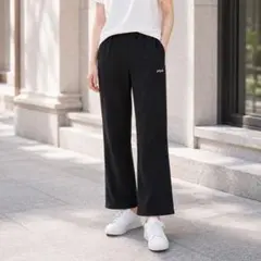 FILA フィラ【M】裏起毛 ジャージパンツ ウエストゴム紐 ユニセックス ヨガのサムネイル