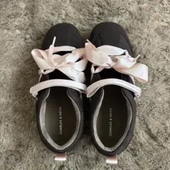 CHARLES & KEITH リボン スニーカー ダークブラウン 23cmのサムネイル