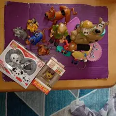 美品 スクービードゥー 犬 キャラクターキーチェーン12個セット