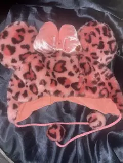 ヒョウ柄ミニーファンキャップ