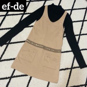 ef-de ノースリーブワンピース ベージュ
