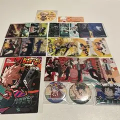 僕のヒーローアカデミア 緑谷出久 爆豪勝己 缶バッジ カード まとめ売り
