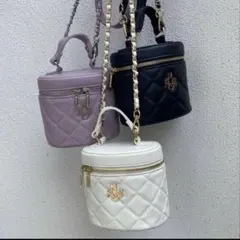 【新品未使用】NICE CLAUP ノベルティ バニティバッグ ホワイト★お値下