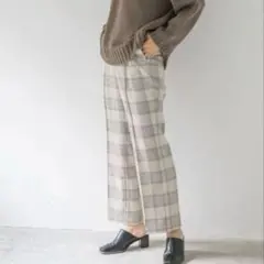 LEPSIM チェック ストレートパンツのサムネイル