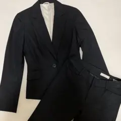 P.S.FA パンツスーツ上下　黒ストライプ　サイズ7AR