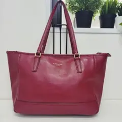 ☆*紫様 COACH コーチ トートバッグ ハンドバッグ レザー ボルドー
