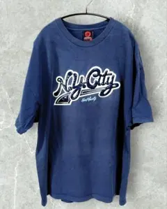 【USA製 2XL】SOHK 90s B系 Tシャツ ヘビーウェイト 紺のサムネイル
