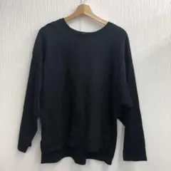 ZUCCA 黒い長袖Tシャツ ゆったりシルエットのサムネイル