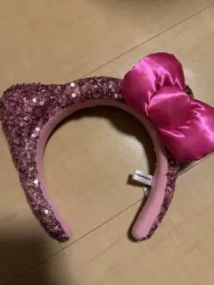 USJ カチューシャ ピンク スパンコール　キティーちゃん