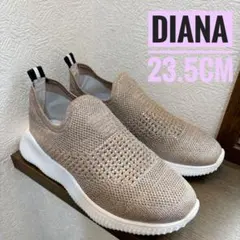 美品　DIANA メッシュスリッポン スニーカー　23.5CM