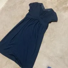 組曲　フレアワンピース　Vネック