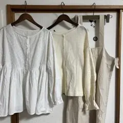 sm2 キナリコーデセット　ジャンスカ　ブラウス　サマンサモスモス