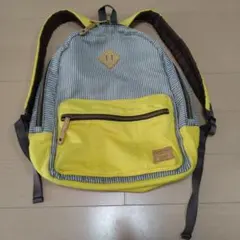 USED LIKE ストライプ リュック イエロー