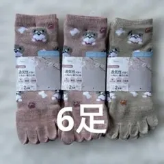 レディース靴下☆5本指ソックス☆6足セット
