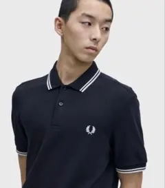 FRED PERRY フレッドペリー ポロシャツ　ネイビー　Mサイズ
