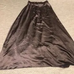 ブラウン マキシスカート