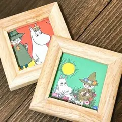 北欧　ムーミン　アートフレーム　フォトフレーム 2セット