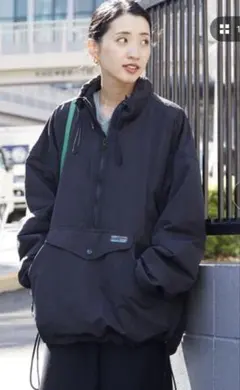 フリークスストア　裏フリース アノラックパーカー　ハーフジッププルオーバー