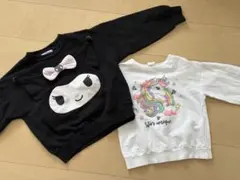 Kuromi スウェットシャツ 2枚セット 120cm キッズ 女の子