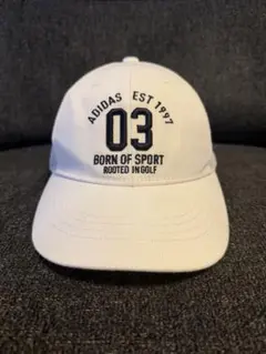 ☆adidas ☆ホワイト メッシュキャップ 白色アディダスゴルフGOLF☆