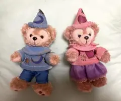 【2個セット】ディズニーシー10周年ダッフィー・シェリーメイ　ぬいぐるみバッジ