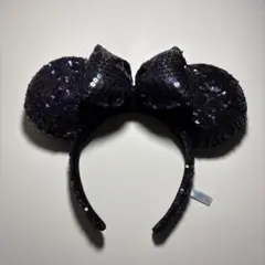 Disney カチューシャ スパンコール ブラック